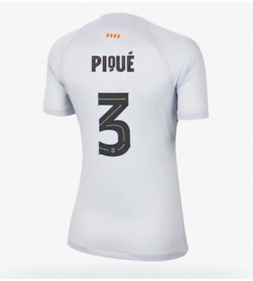 Barcelona Gerard Pique #3 Tredjedrakt Kvinner 2022-23 Kortermet